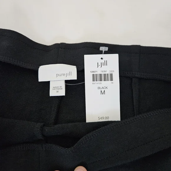 NWT Pure Jill Black Biker Shorts - Picture 2 of 3